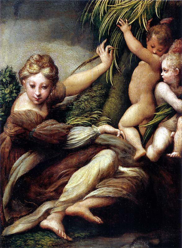 Saint with Two Angels
